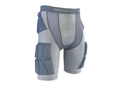 Rugby broek - american football - met ingenaaide pads - volwassenen (grijs)