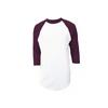 Honkbal - MLB - Baseball Shirt - Heren - 3/4 mouw - Volwassenen (Bordeaux)