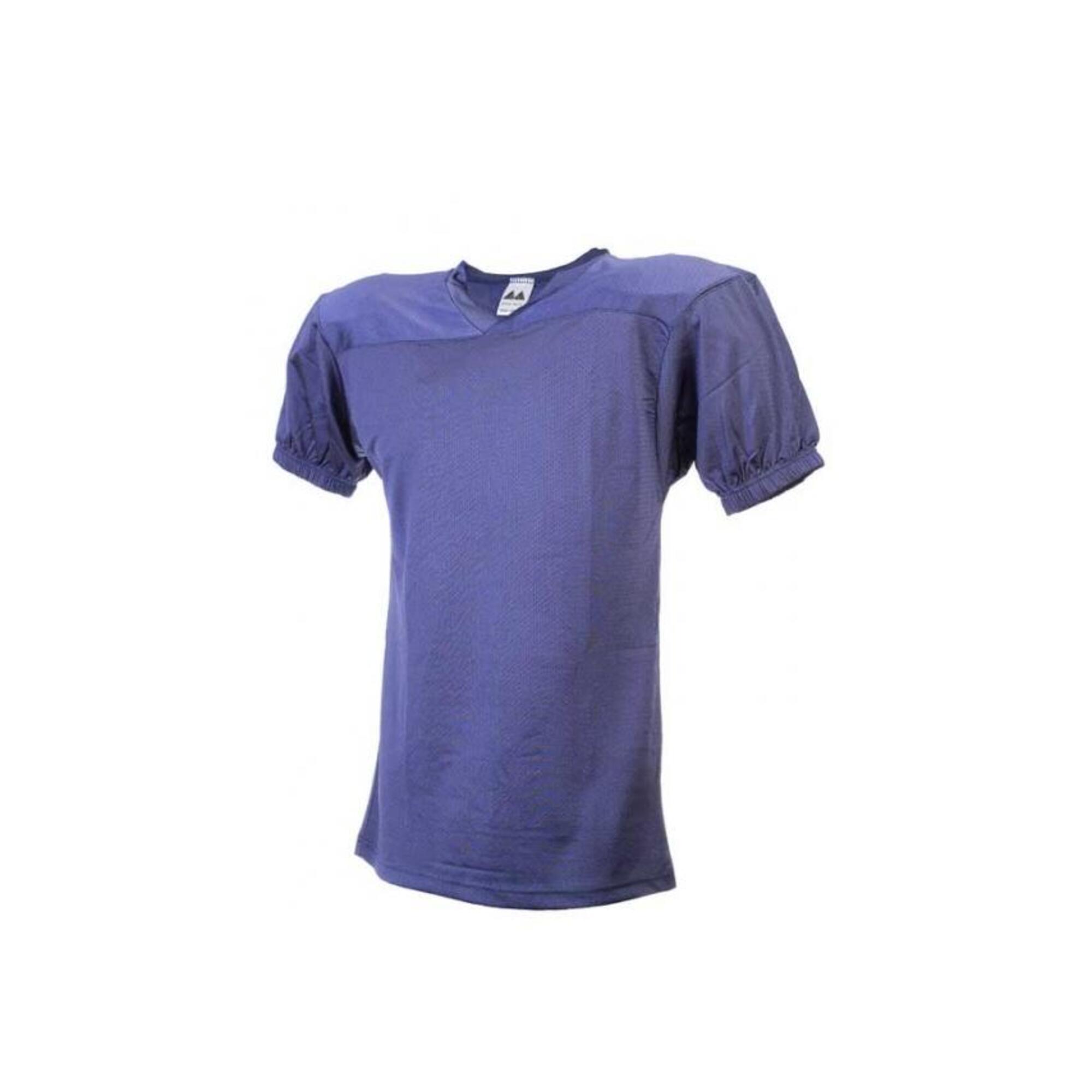 MM American Football Jersey Dark Blue V-Neck Short Sleeve