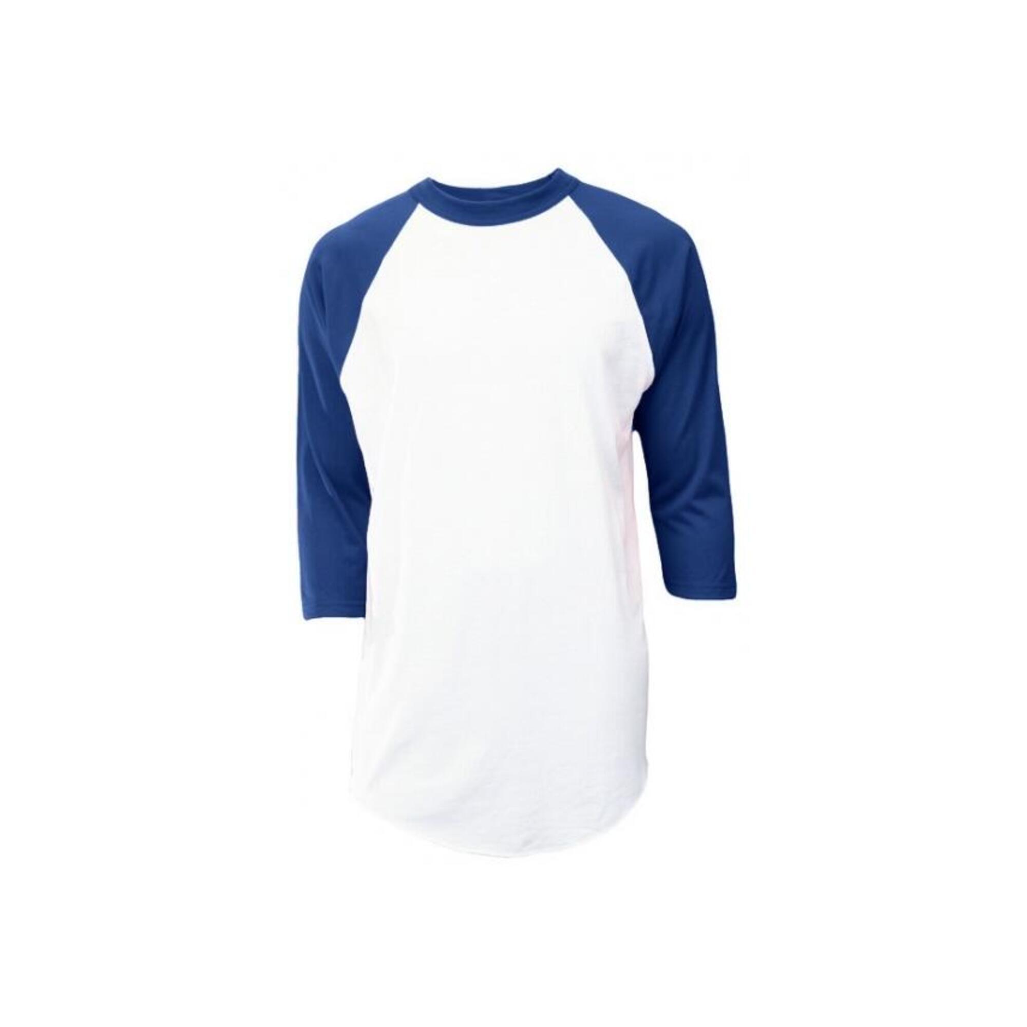 Baseball - Camicia da baseball da uomo - manica 3/4 - Adulto (blu scuro)