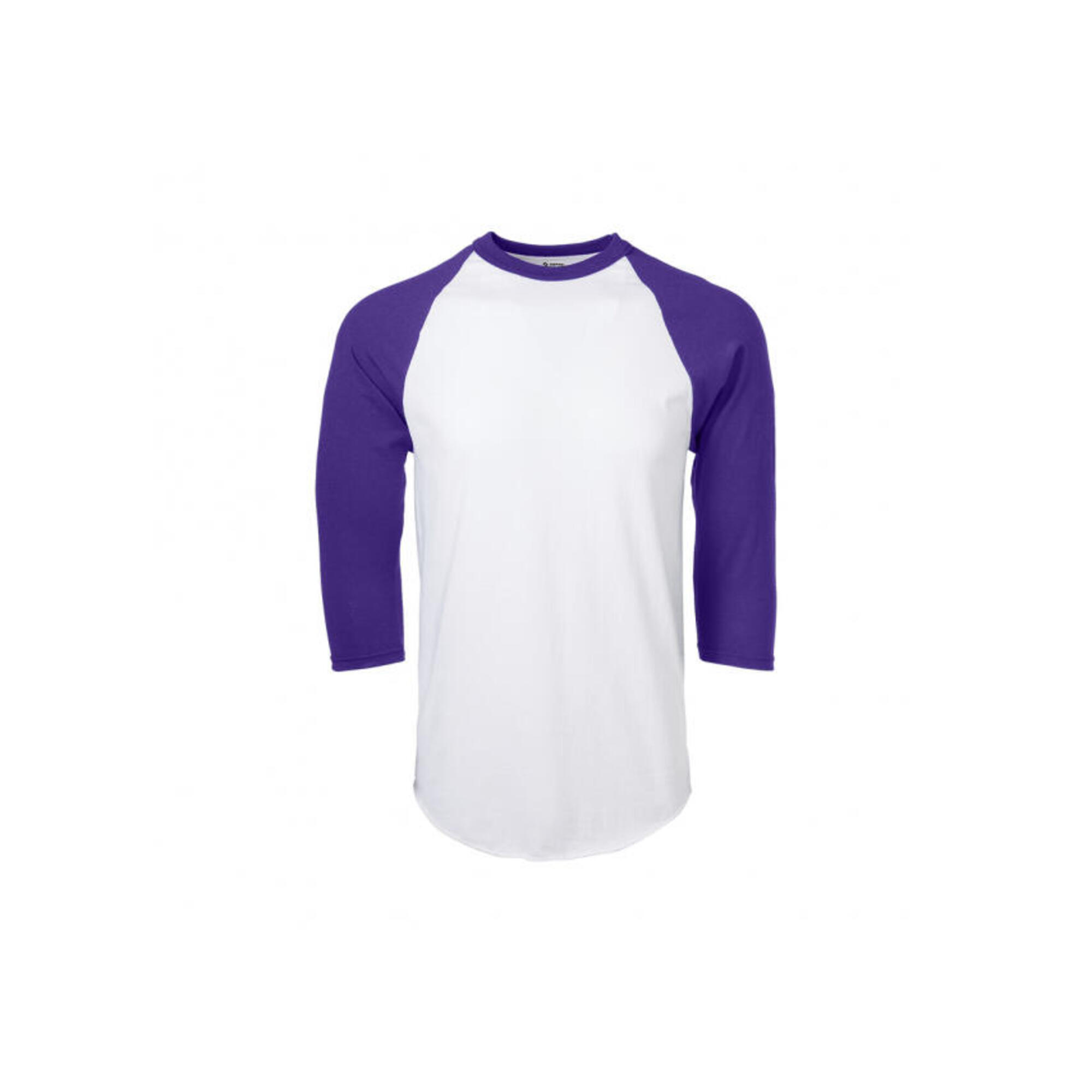 Baseball - MLB - Camicia da baseball da uomo - manica 3/4 - Adulto (viola)