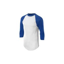 Baseball - MLB - Chemise de baseball - Hommes - Manches 3/4 - Adultes (Bleu)