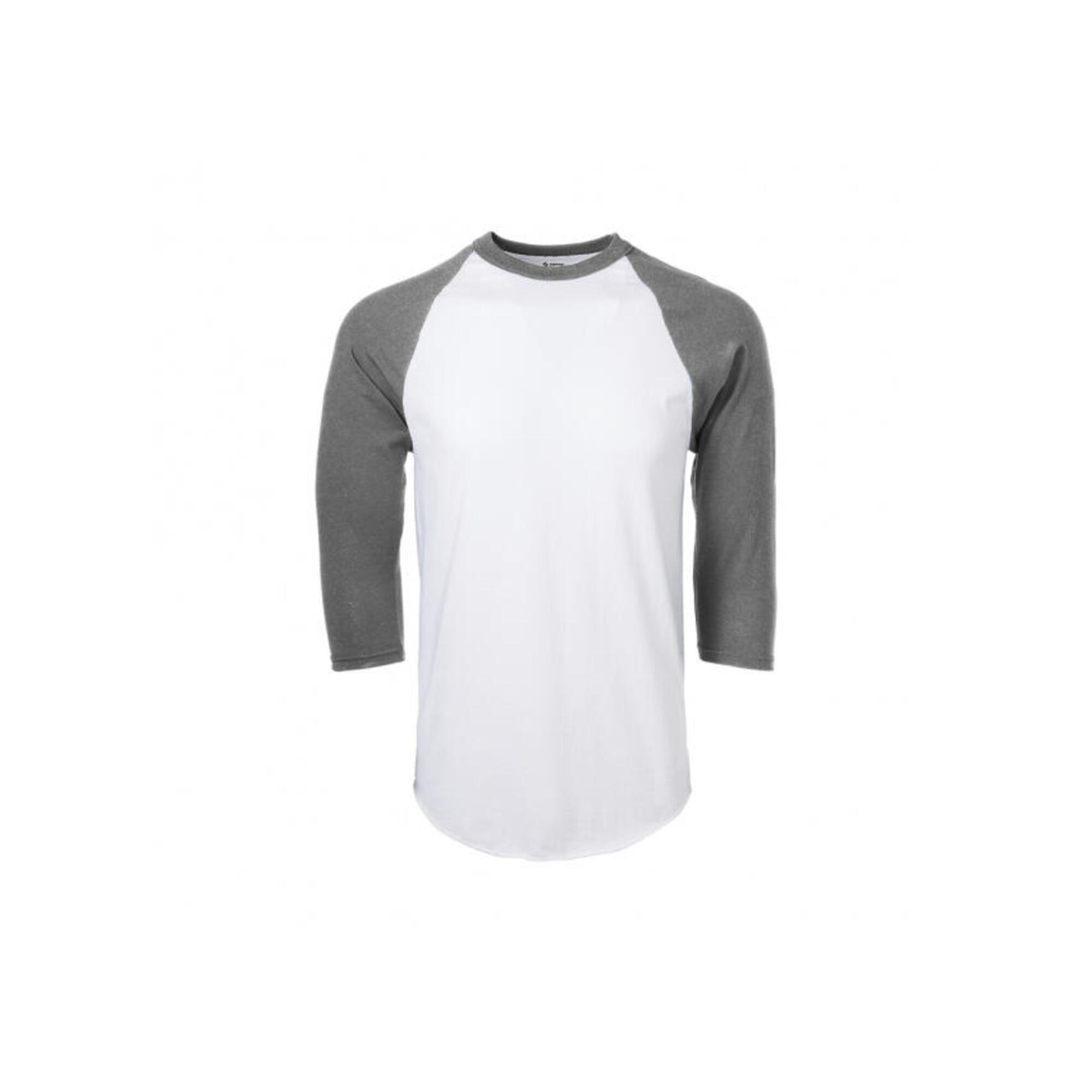 Baseball - MLB - Camicia da baseball da uomo - manica 3/4 - Adulto (Grigio)