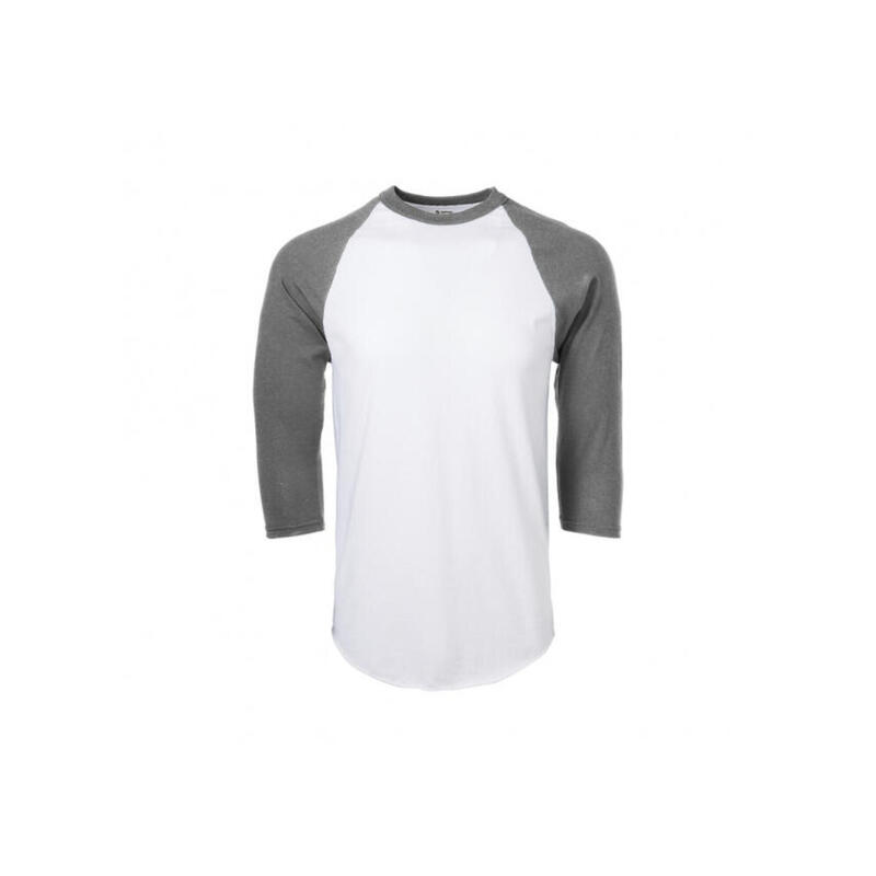 T-Shirt Com Mangas 3/4 Basebol Homem Cinzento