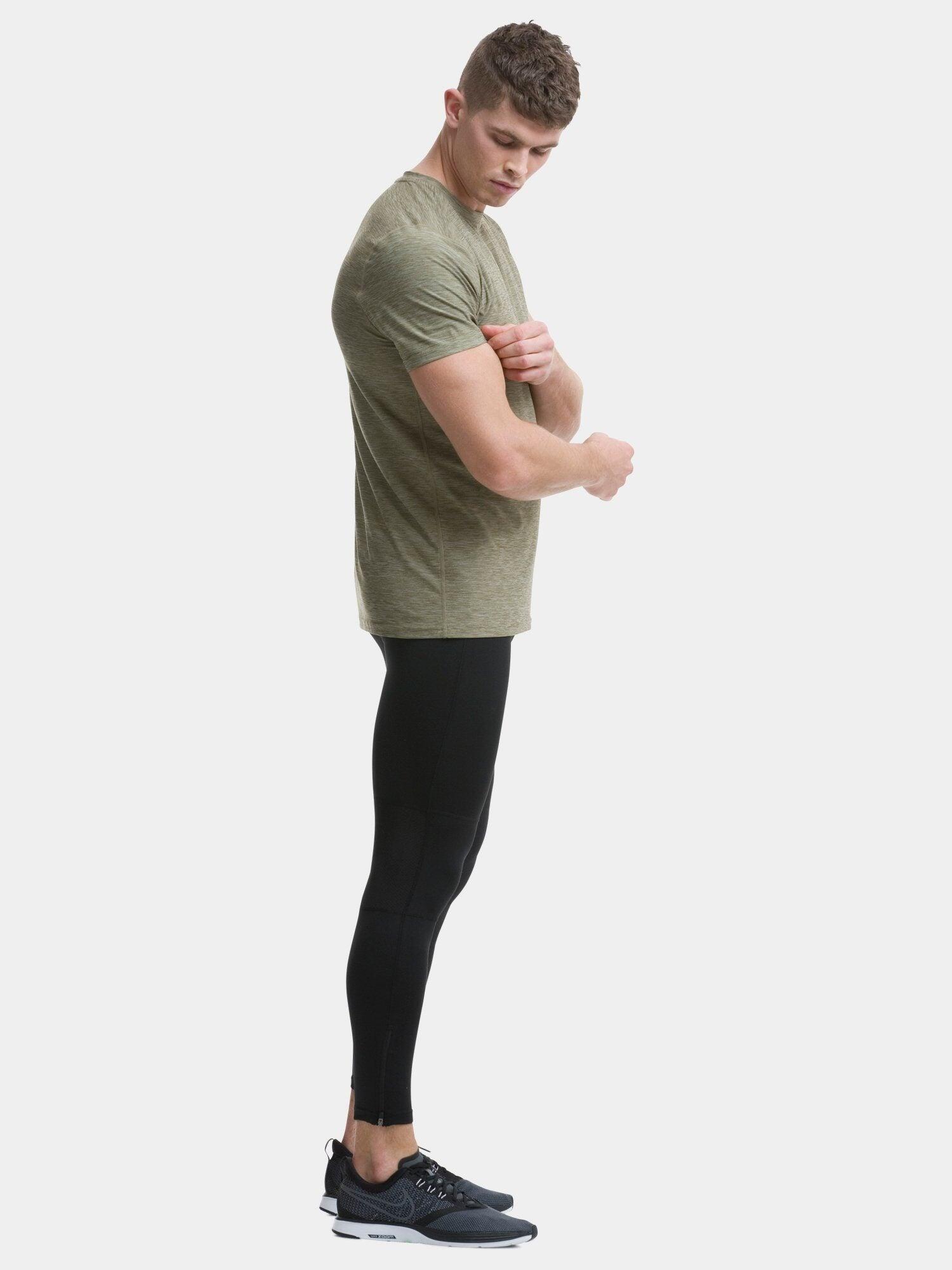 Men’s Galaxy 4D-Stretch Running Gym T-Shirt - Khaki 4/6
