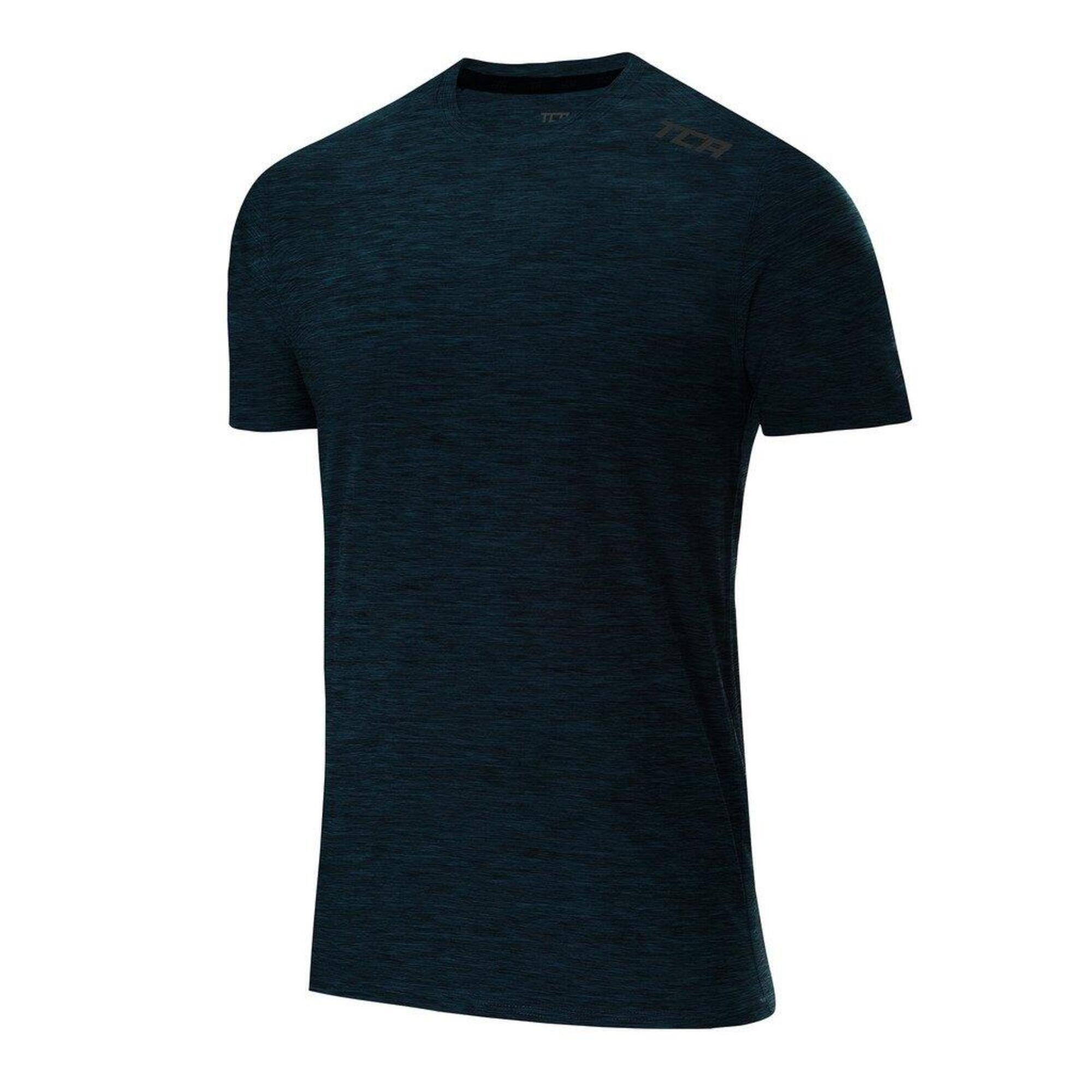 TCA Men’s Galaxy 4D-Stretch Running Gym T-Shirt - Navy