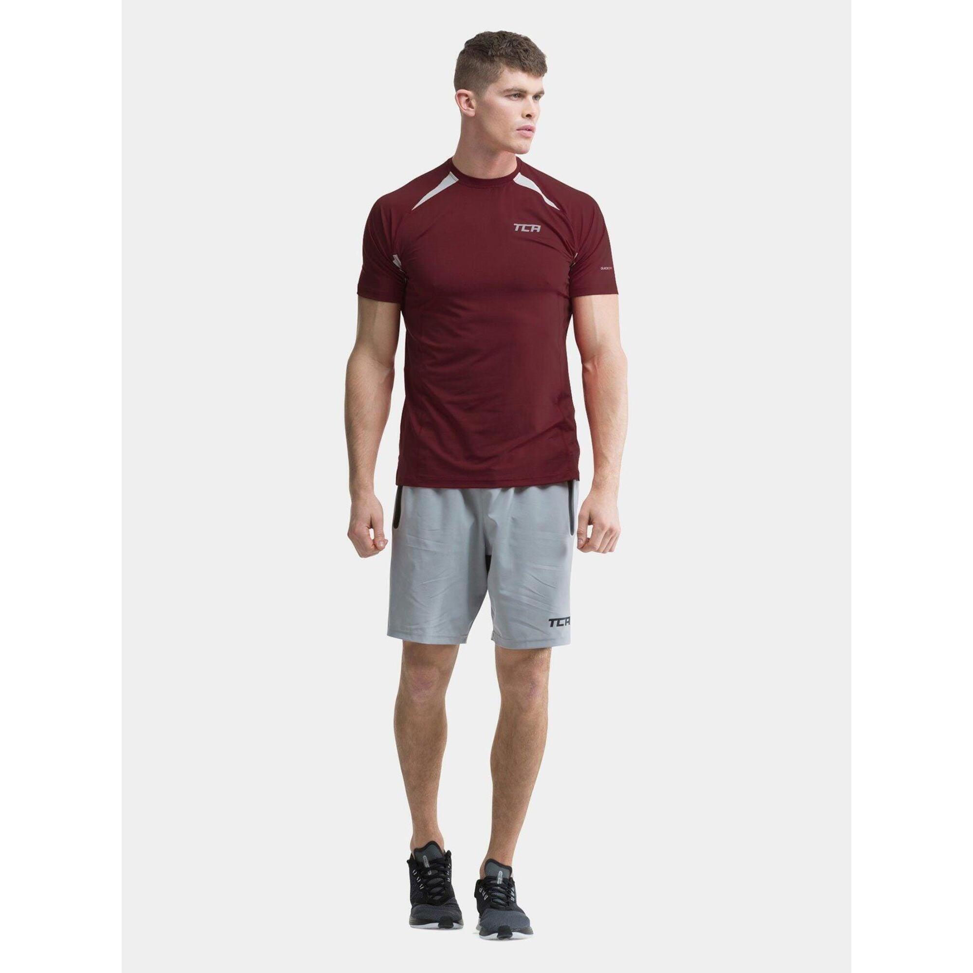 TCA QuickDry Camiseta de Compresión Manga Corta para Hombre