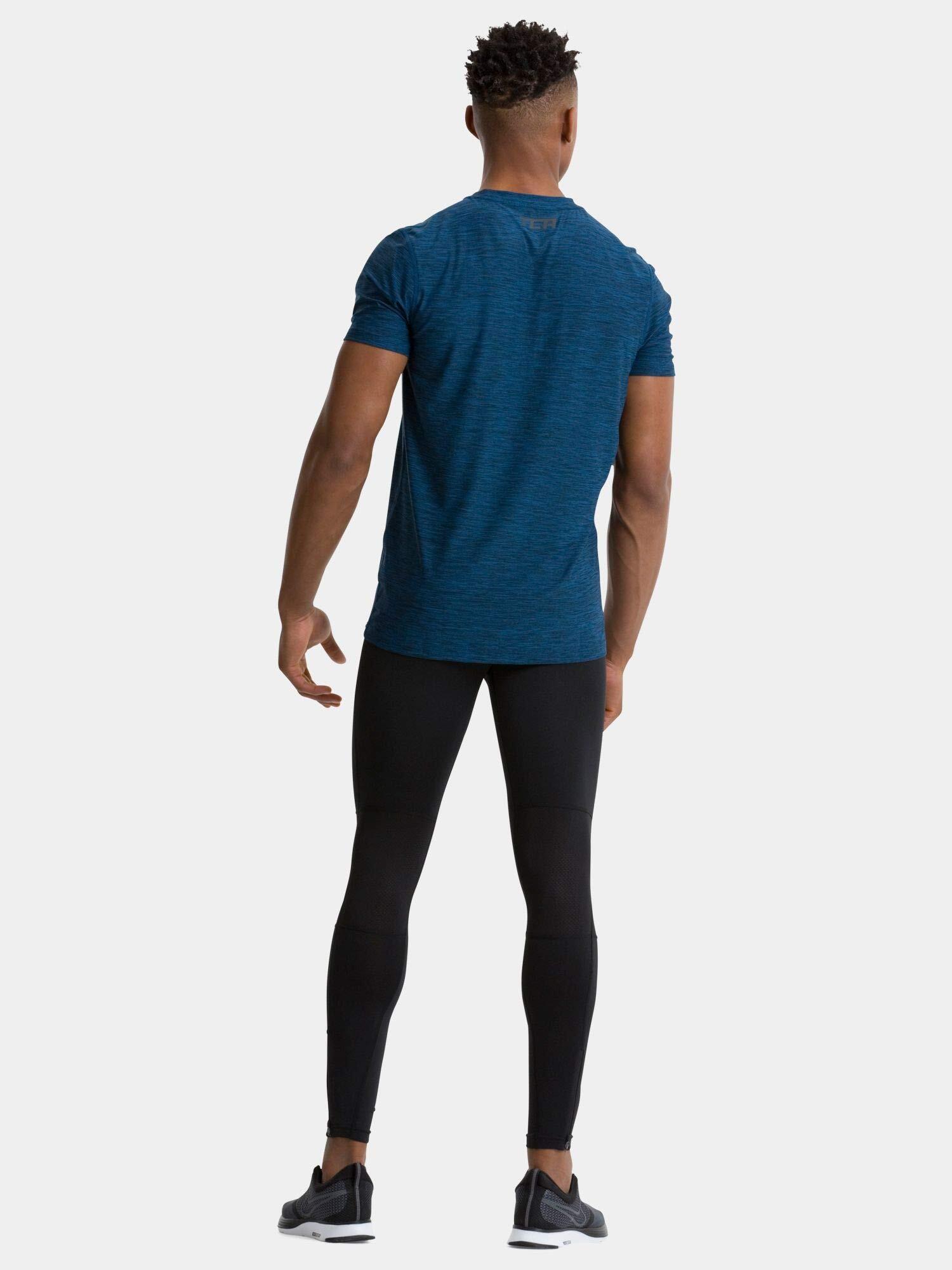 Men’s Galaxy 4D-Stretch Running Gym T-Shirt - Navy 5/6
