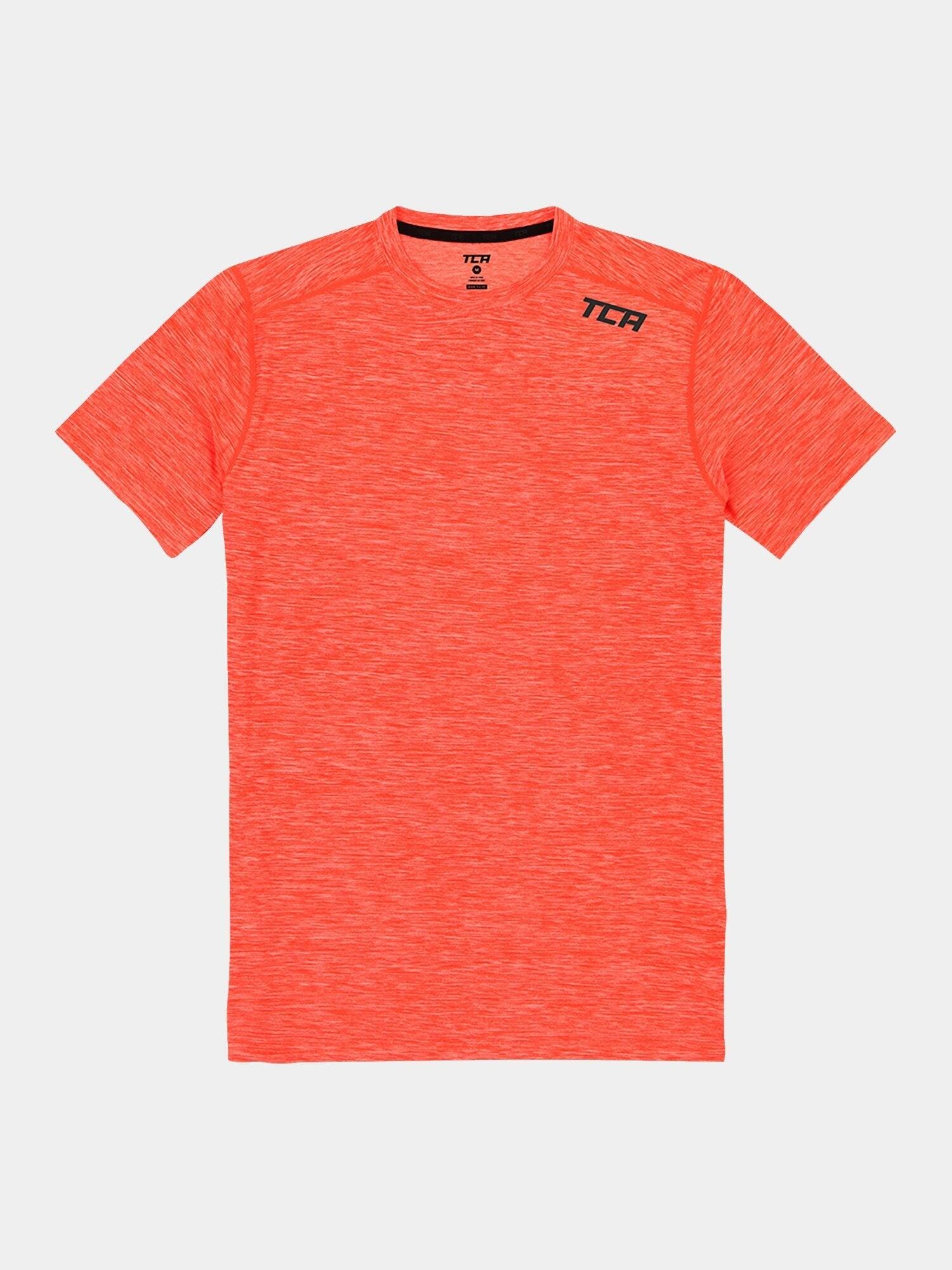 Men’s Galaxy 4D-Stretch Running Gym T-Shirt - Tangerine 4/6