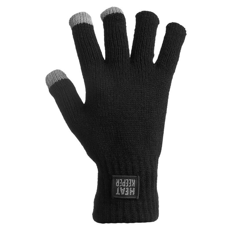Męskie rękawice termoaktywne Heat Keeper z I-Touch czarne