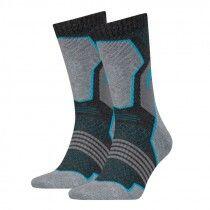 Wandelsokken Hiking Crew 2-pack Unisex Grey/blue