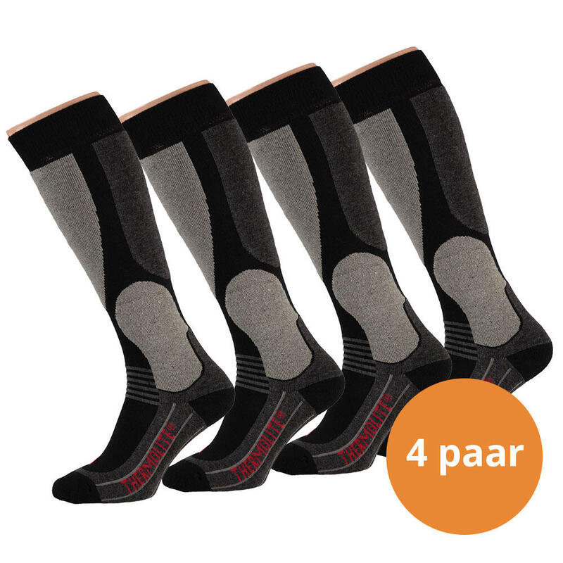 Xtreme Sockswear Skisokken Functional Zwart 4pack