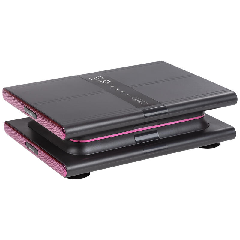 Sunna - Plateforme vibrante moderne compacte gris/rose