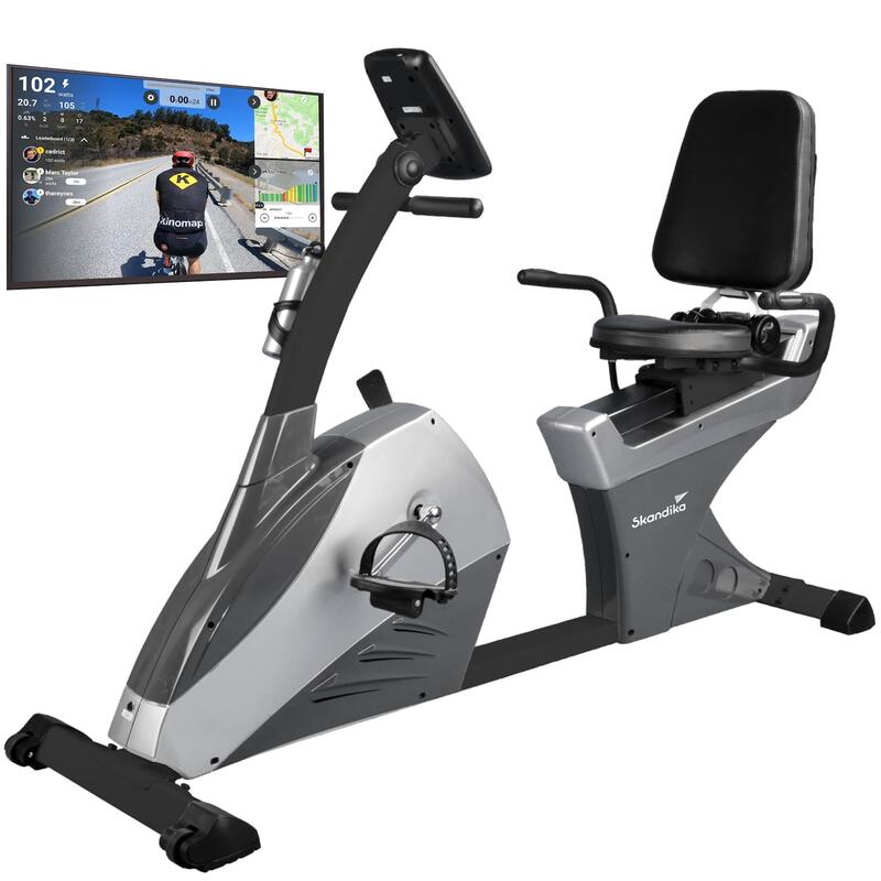 Centaurus - Vélo d'appartement semi-allongé - Inertie 13 kg - 12 programmes