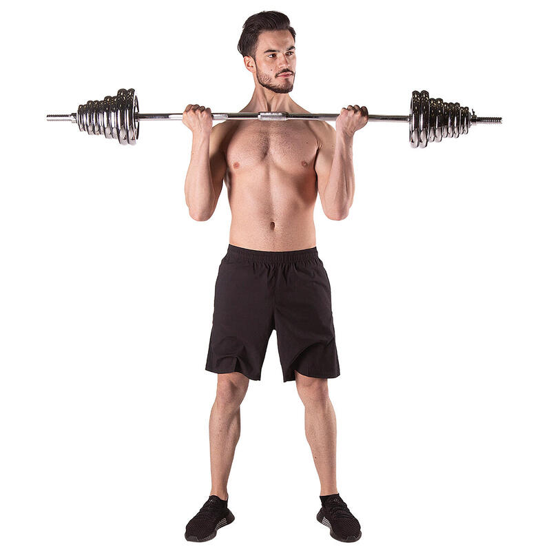 Barbells în carcasă cromată HMS STC
