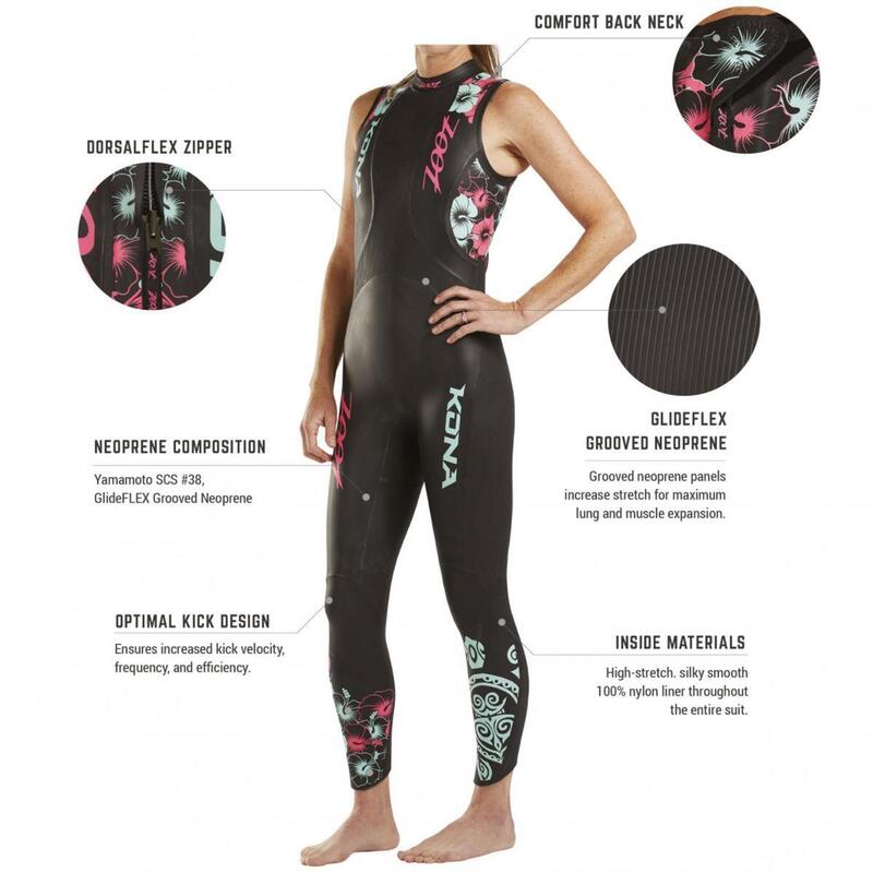 NEOPRENO TRIATLÓN MUJER ZOOT KONA SIN MANGAS