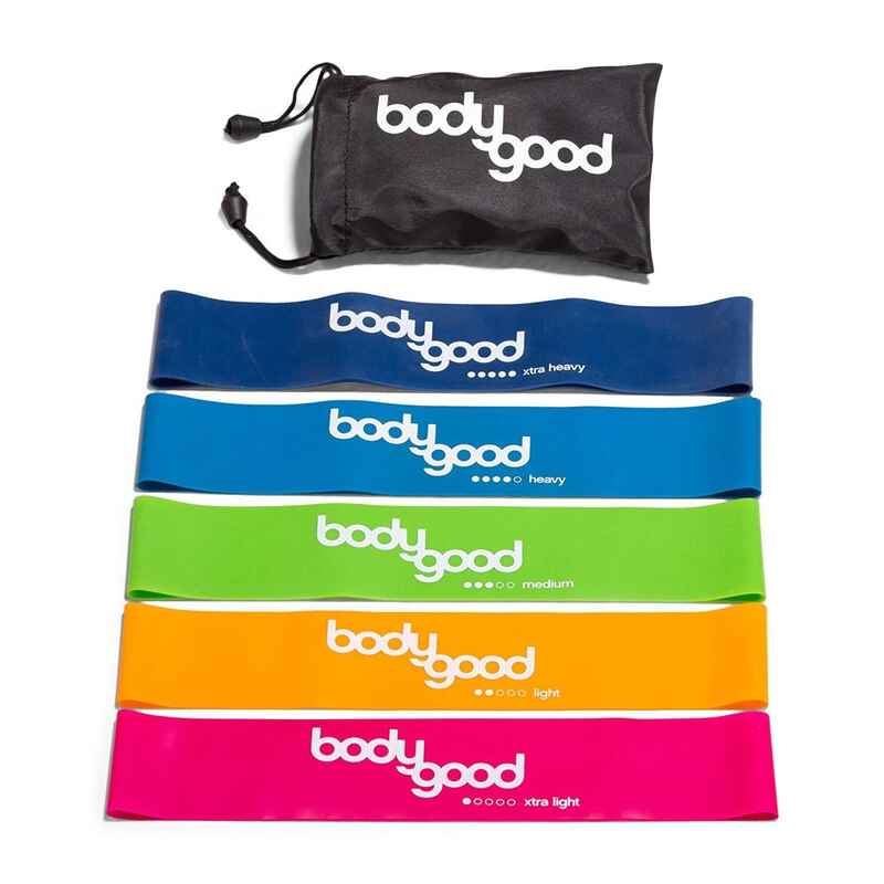 BODYGOOD 5 Widerstands-Band Übungsbänder Set