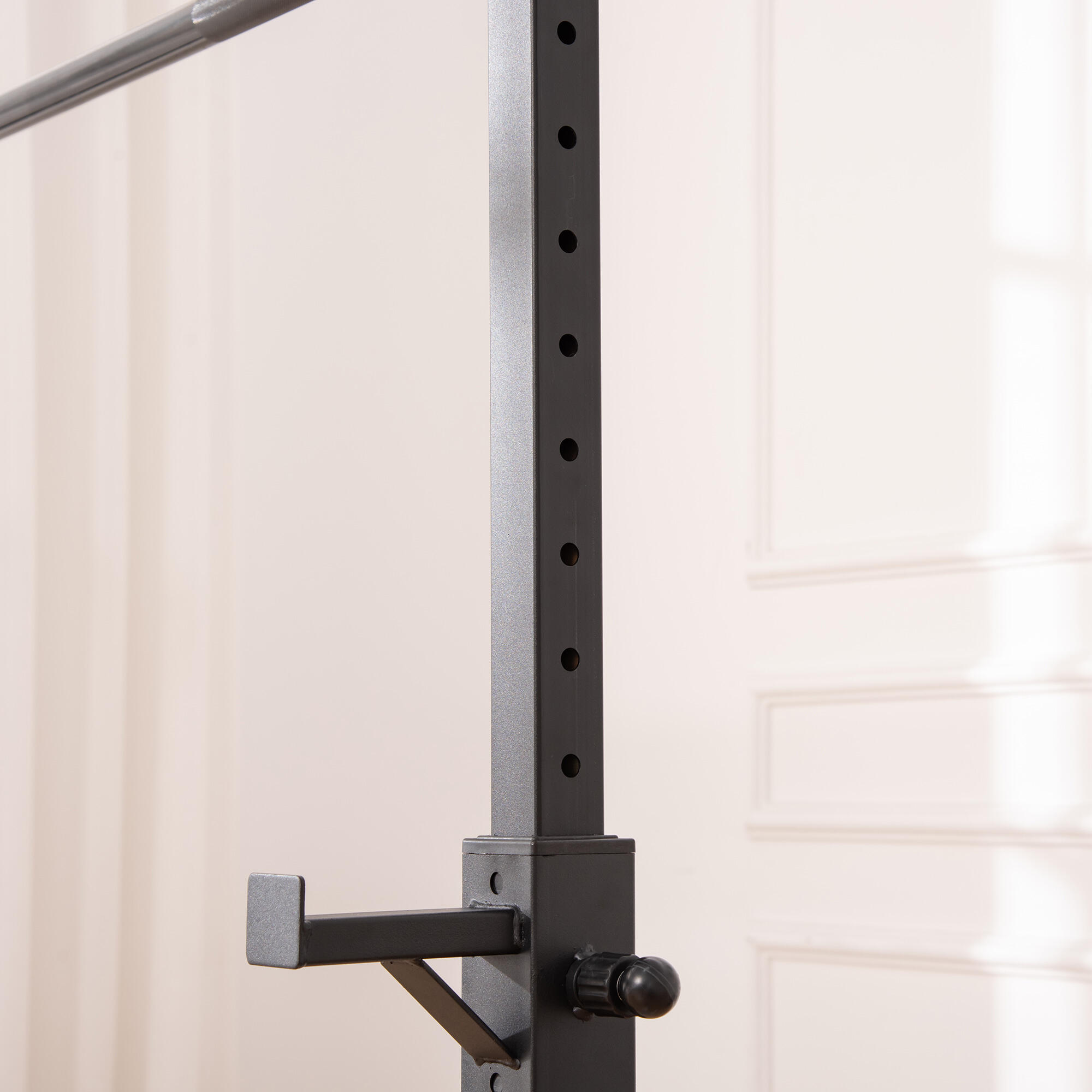 Suporte para Barras de Pesos 52x48x160cm Branco e Preto HOMCOM 6/7