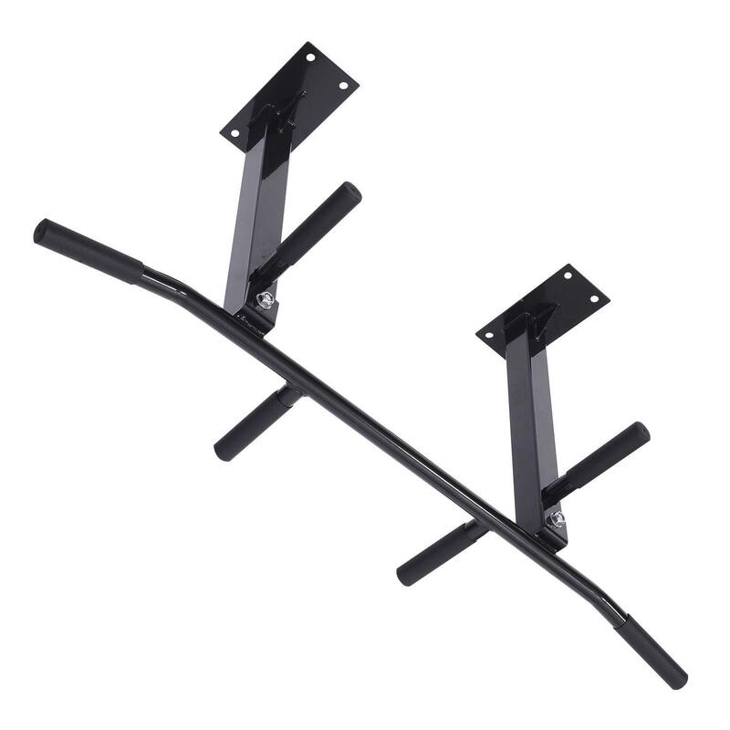 Barra de dominadas HOMCOM negro carga maxima 150kg 105,5x28x49cm