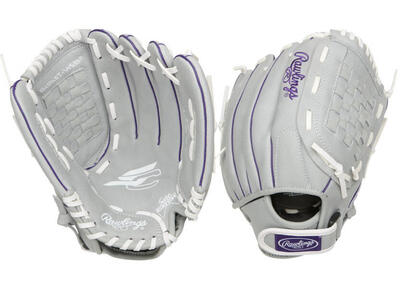Softball handschoen - scsb12pu sure catch - jeugd - 12 inch (grijs)
