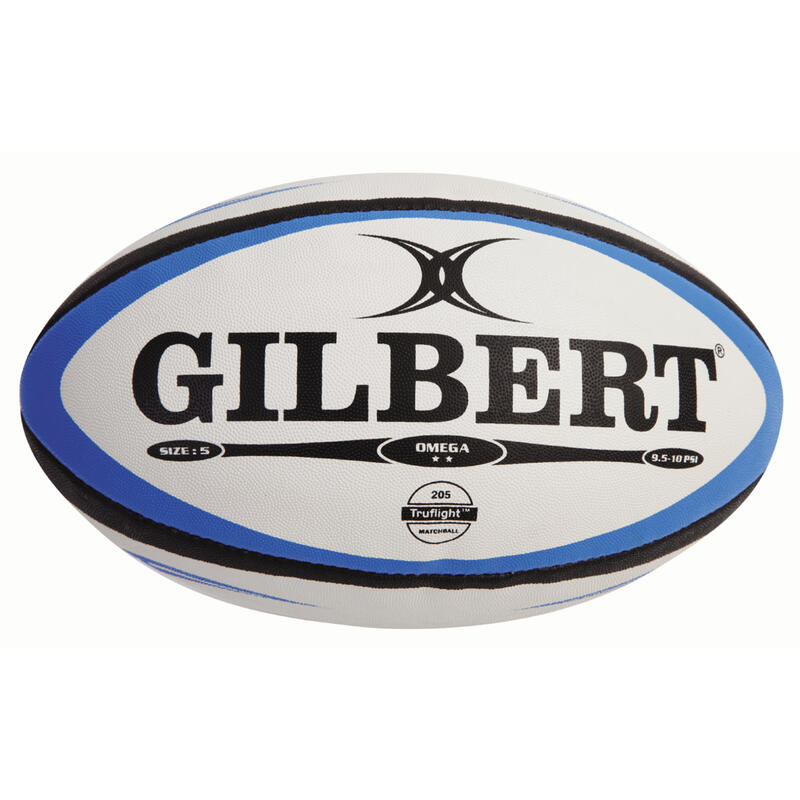Ballon Rugby Gilbert Omega Match - Bleu, Taille 3