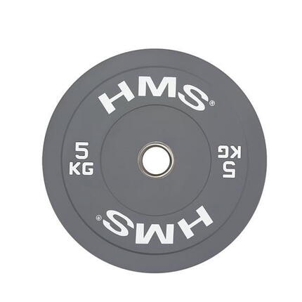 Disque Bumper - Disque Olympique - 5 kg - Gris