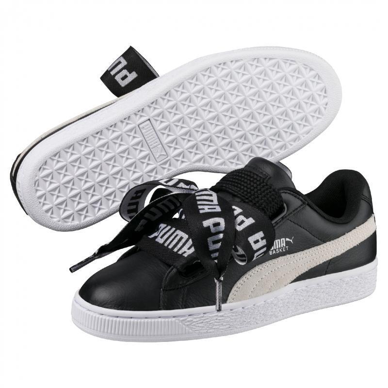 Puma - Baskets Femme Puma Heart - Chaussures De Sport - Blanc|noir - 37 - Decathlon