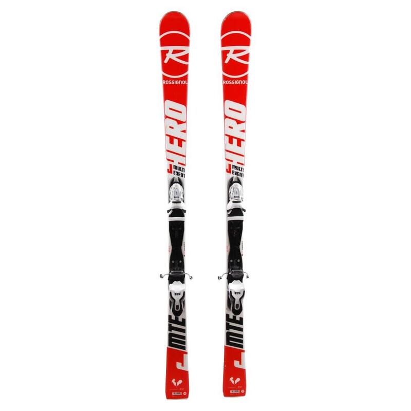 RECONDITIONNE - Ski Junior Rossignol Hero Mte + Fixations - BON