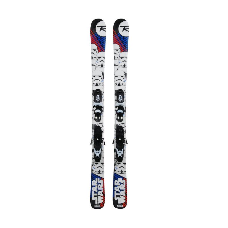 RECONDITIONNE - Ski Junior Rossignol Star Wars + Fixations - BON