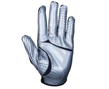 NFL Stretch-Fit Football Gloves - Adult (Silver)