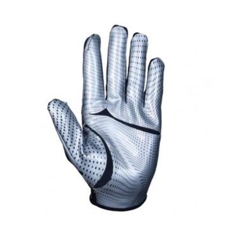 NFL Stretch-Fit American Football Handschuhe - Erwachsene - Silber