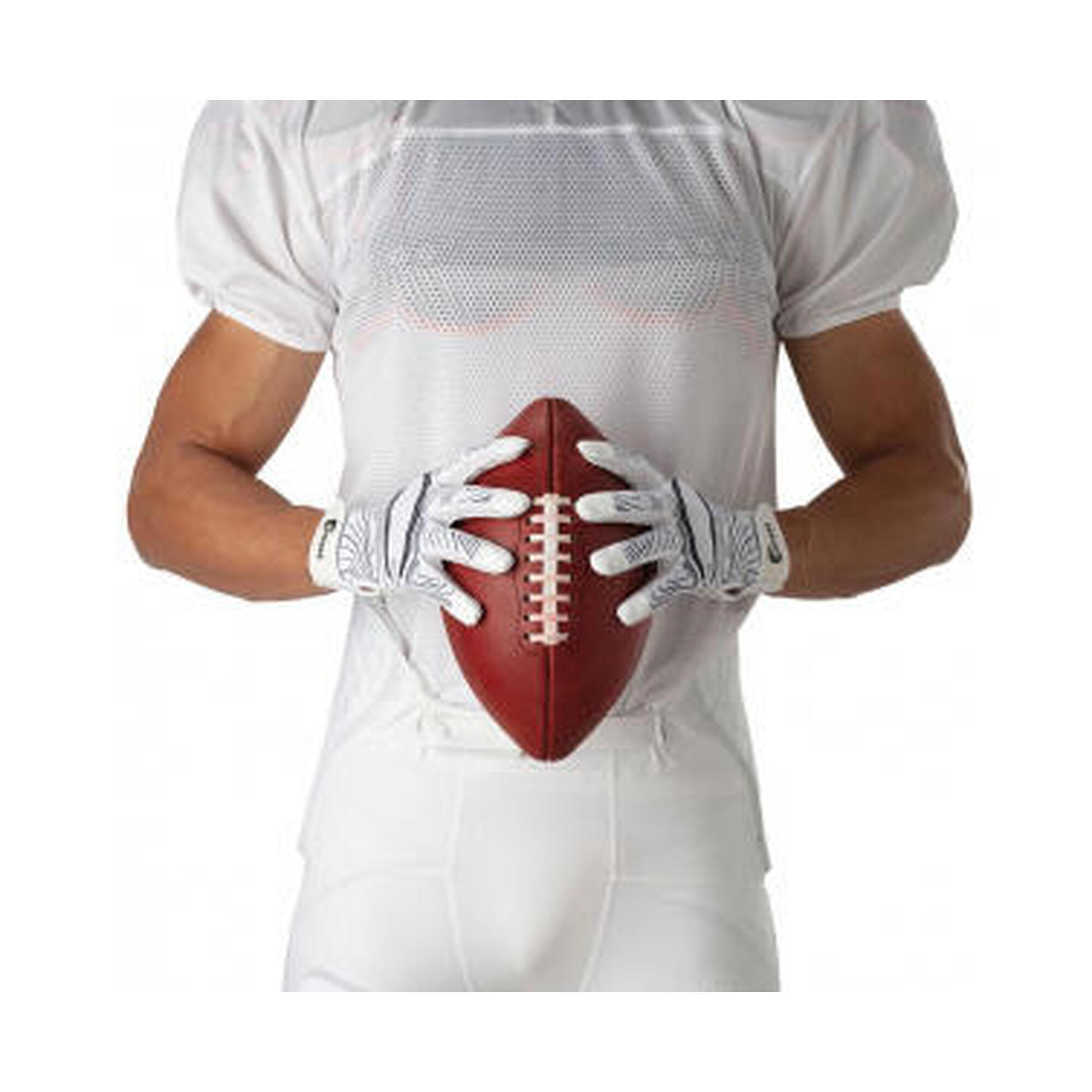 Football americano - NFL - S150 - Guanti da ricevitore - Adulto (bianco)