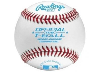 4 stuks tvb soft training baseball (wit)