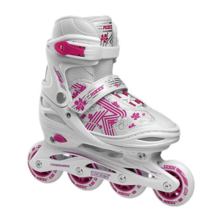 patins à roues alignées Jokey 3.0 softboot 82A blanc/rose mt 30-33