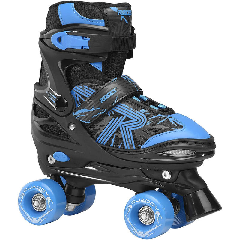 Roces patins à roulettes Quaddy 3.0 garçons noir/bleu
