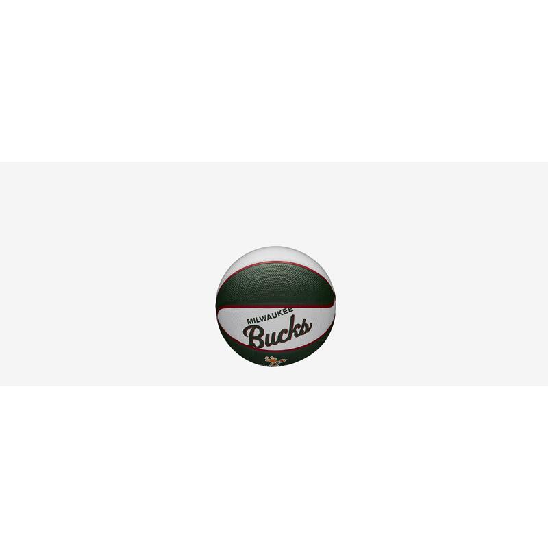 Mini Balón baloncesto Wilson NBA Team Retro – Milwaukee Bucks