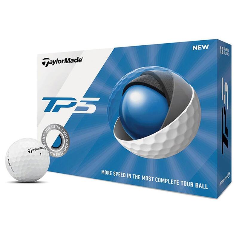 Boite de 12 Balles de Golf TaylorMade TP5 Blanches