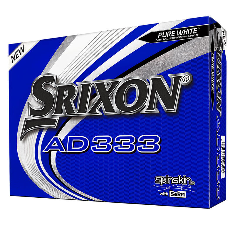 Boîte de 12 Balles de Golf Srixon AD333 Blanche