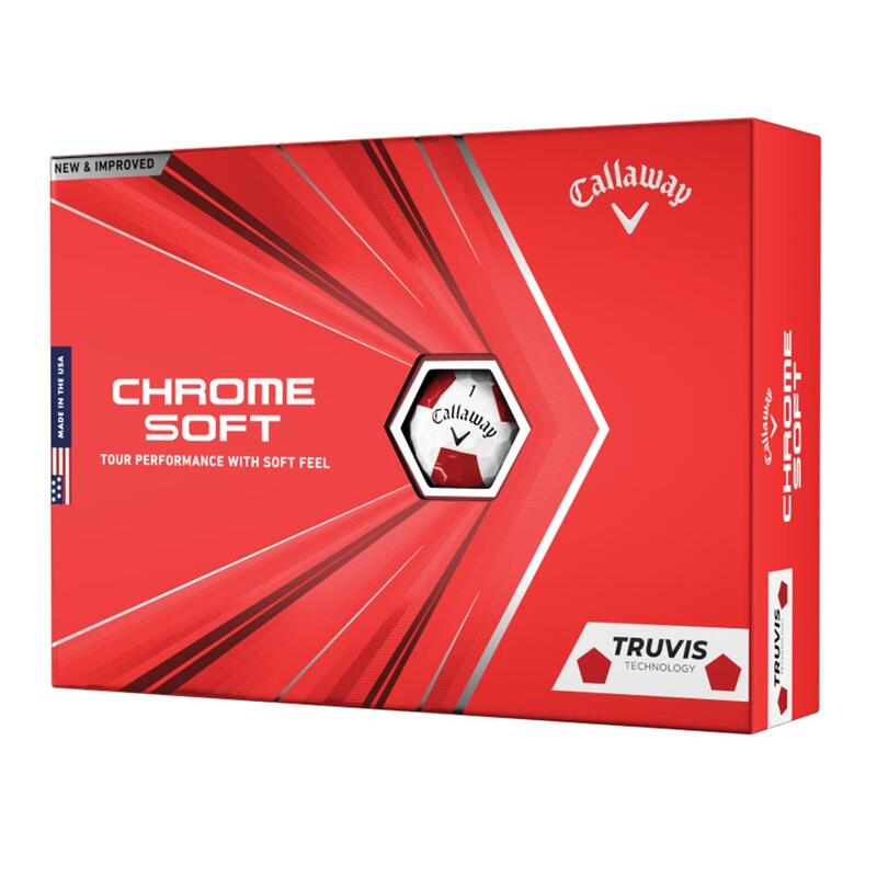 Boite de 12 Balles de Golf Callaway Chrome Soft Truvis