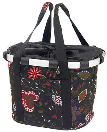 Panier avant "Bike Basket" noir folklorique