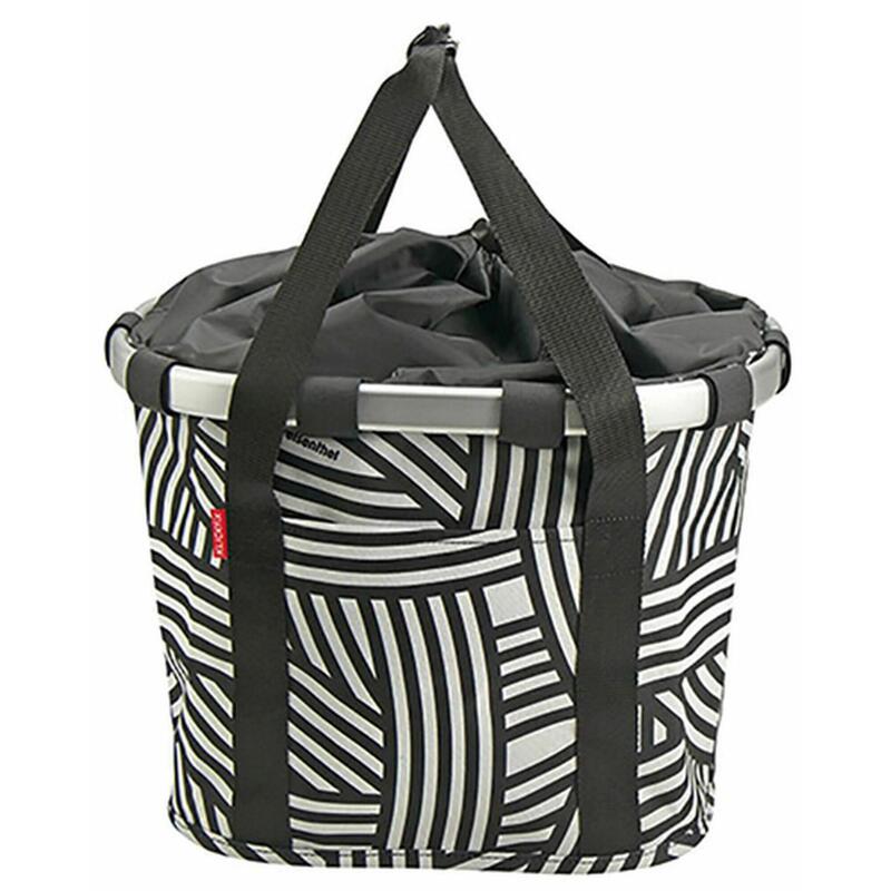 KLICKFIX Voorwielmand "Bike Basket", zebra