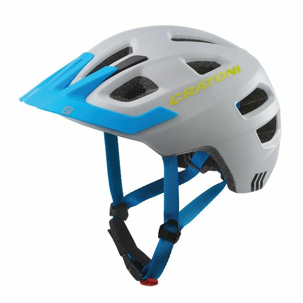 Kinder-Fahrradhelm Maxster Pro grau/blau matt