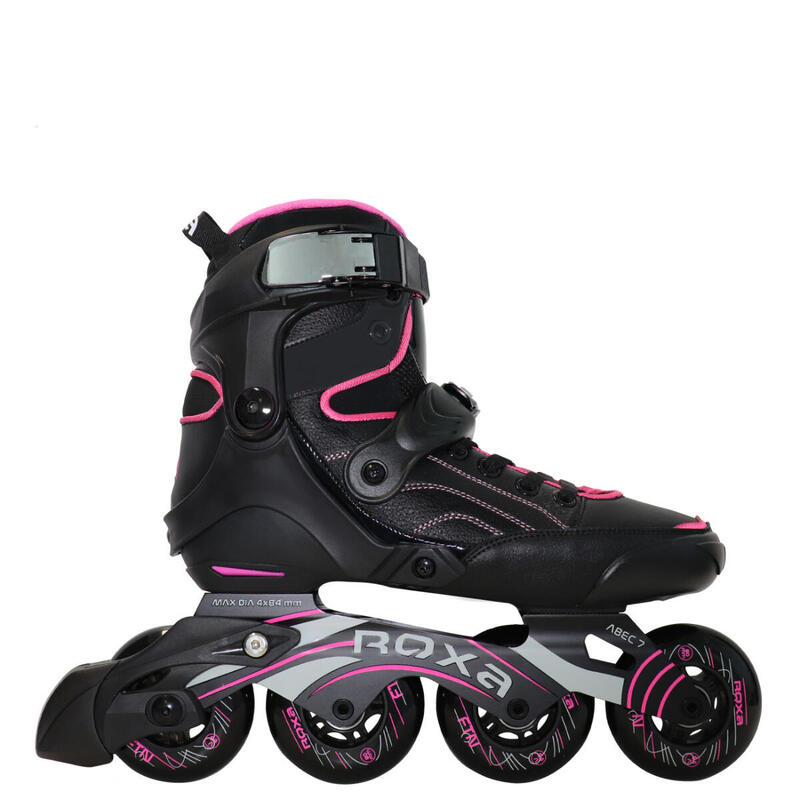 PATINES LÍNEA MUJER FITNESS ROXA HEART NEGRO Y ROSA