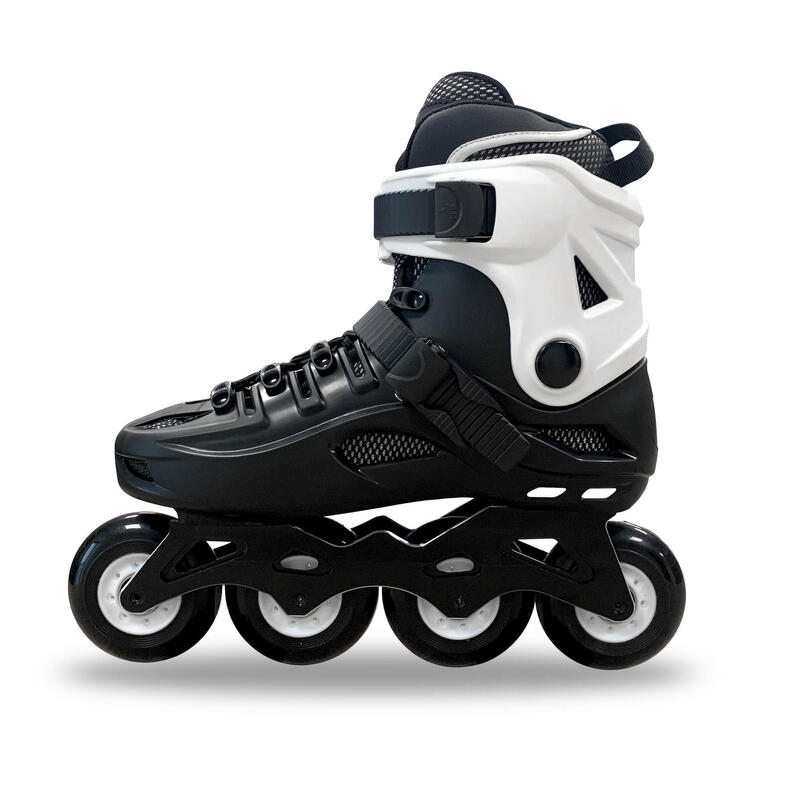 Role freeskate Skull HardBoot negru alb