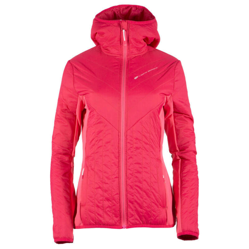 casaco acolchoado de caminhada na montanha 4028 L mulher rosa GTS