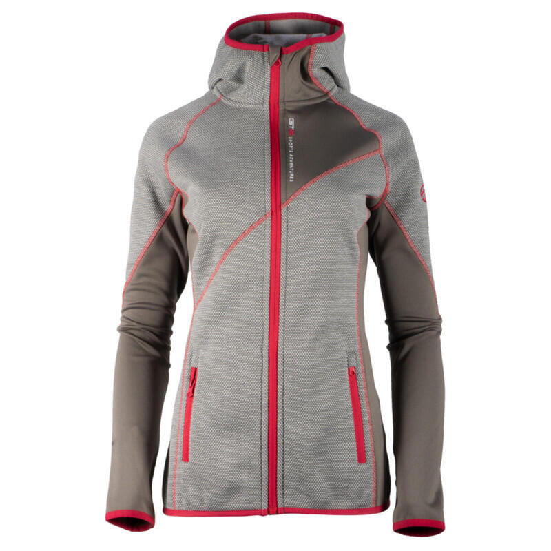 Chaqueta GTS 3018 L mujer, elastica, trekking color gris