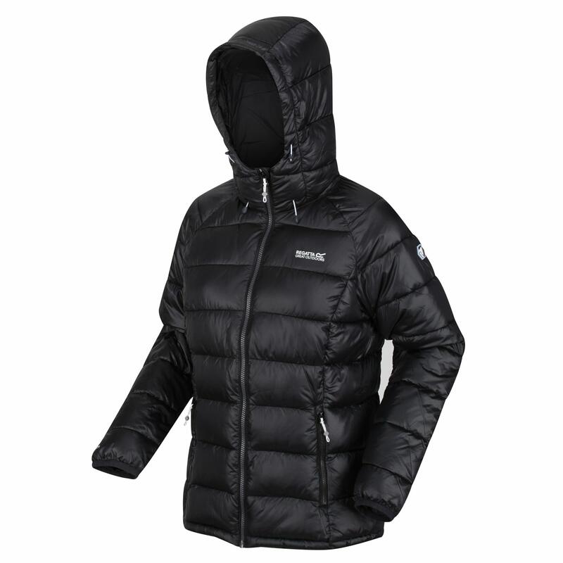 Toploft Veste de randonnée isolée garnie de duvet pour femme - Le noir