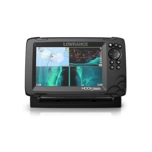 Ecoscandaglio GPS LOWRANCE HOOK REVEAL 7 + sonda Tripleshot