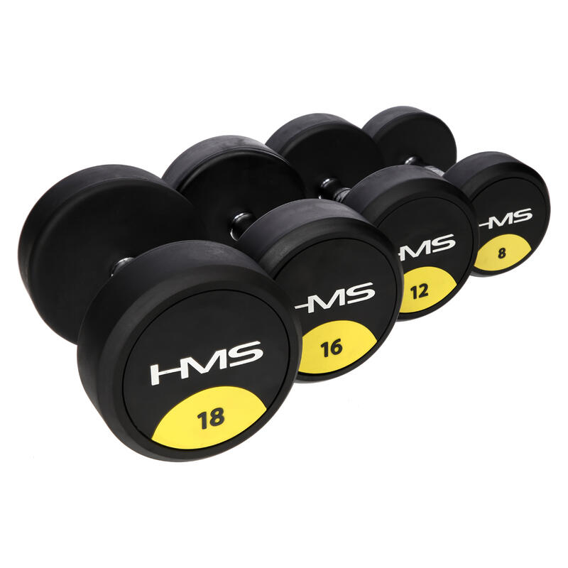 Halterele acoperite cu cauciuc HMS HG PRO