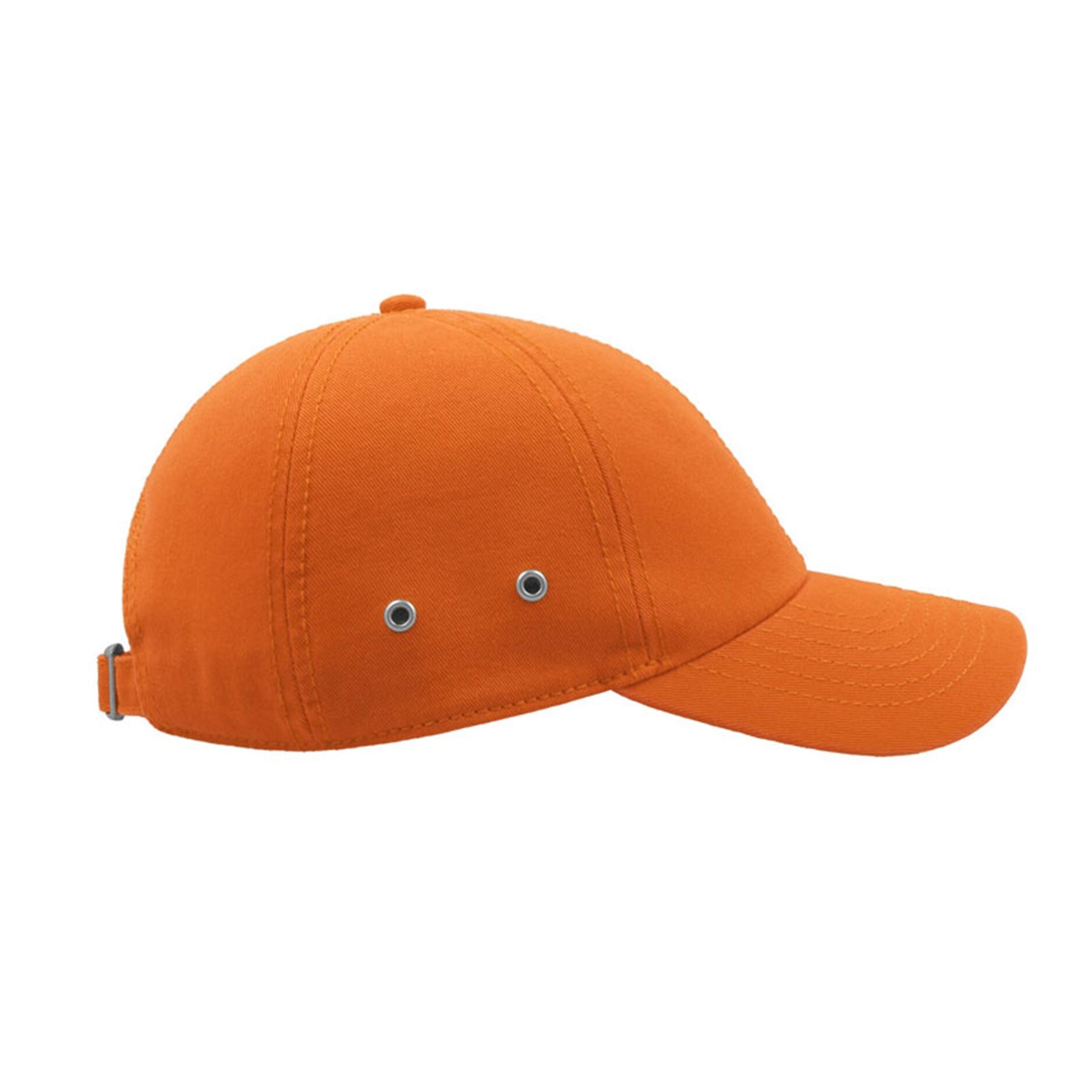 Action 6 Panel Chino Baseball Cap (Pack of 2) (Orange) 4/4